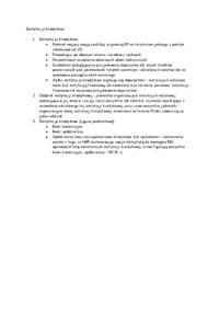 Instytucja kredytowa -opracowanie