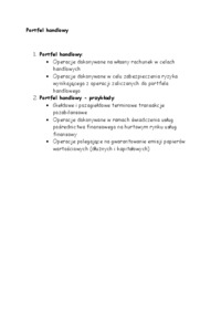 Portfel handlowy -opracowanie