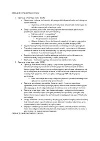 Operacje otwartego rynku -opracowanie