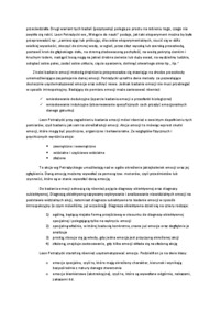 Emocjonalna teoria motywacji - omówienie.