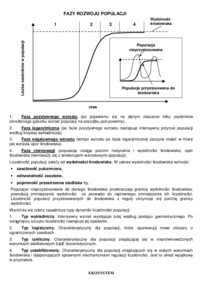 Ekologia populacji - omówienie