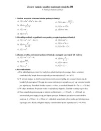 Badanie funkcji - omówienie - analiza matematyczna
