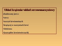 Układ Krwionośny - omówienie