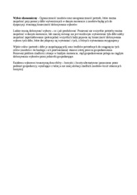 Wybór ekonomiczny-opracowanie