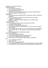 Zagadnienia na kolokwium zaliczeniowe