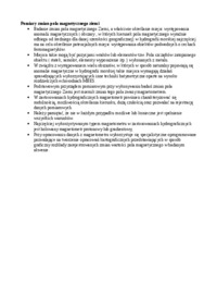 Pomiary zmian pola magnetycznego Ziemi-opracowanie