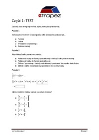 Całki oznaczone -zadania