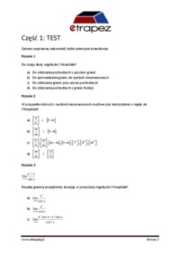 Reguła Hospitala - omówienie