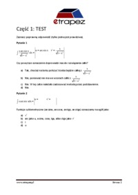 Trudniejsze całki - omówienie