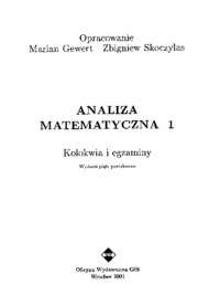 Analiza matematyczna 1 Kolokwia i egzaminy 