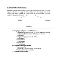 Turystyka nadmorska  - omówienie 
