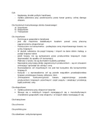 Cła  - omówienie 