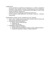 Globalizacja  - omówienie 