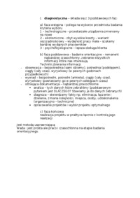 Podstawy organizacji i zarządzania - diagnostyka - omówienie