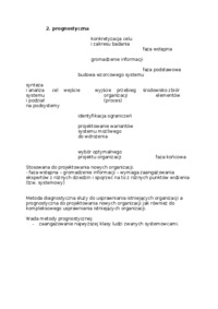 Prognostyczna konkretyzacja celu - omówienie