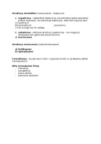 Struktury niestabilne  - omówienie