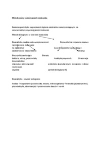 Metody oceny zanieczyszczeń środowiska - opracowanie