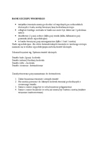 Bank szczepu wsobnego - wykład