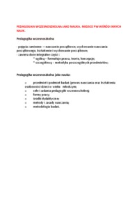 Pedagogika wczesnoszkolna jako nauka-opracowanie