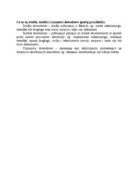 Źródła i czynności dowodowe-opracowanie
