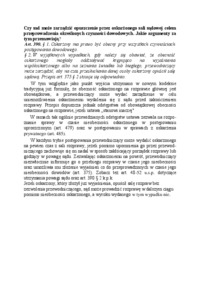 Opuszczenie przez oskarżonego sali sądowej celem przeprowadzenia określonych czynności dowodowych-opracowanie