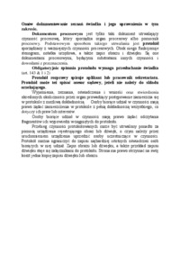 Dokumentowanie zeznań świadka i jego uprawnienia w tym zakresie-opracowanie