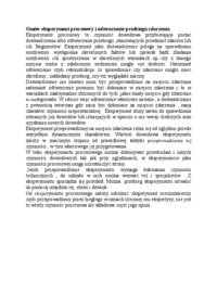 Eksperyment procesowy i odtworzenie przebiegu zdarzenia-opracowanie
