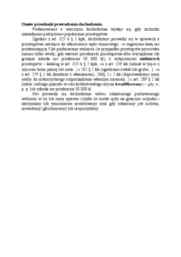 Przesłanki prowadzenia dochodzenia-opracowanie