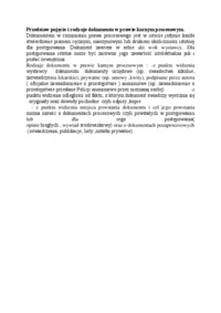 Pojęcie i rodzaje dokumentu w prawie karnym procesowym-opracowanie
