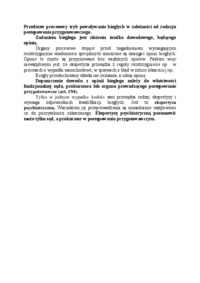 Procesowy tryb powoływania biegłych w zależności od rodzaju postępowania przygotowawczego-opracowanie