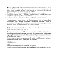 Ustawowe prawo pierwokupu w przepisach prawnorolnych-opracowanie