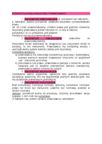 Koncepcja racjonalności prawodawcy-opracowanie