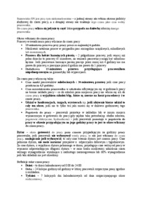 Czas pracy -  praca w niedzielę i święta - opracowanie 