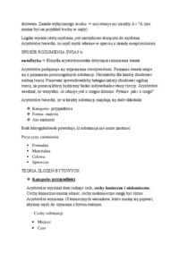 Arystoteles - metafizyka - opracowanie 