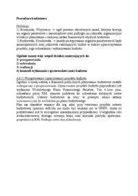 Procedura budżetowa-opracowanie