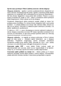 Sprawa mocy prawnej w Polsce Ludowej orzeczeń z okresu okupacji-opracowanie