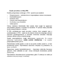 Zasady procedury cywilnej PRL-opracowanie