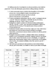 Geodezja -praca kontrolna nr 1,2