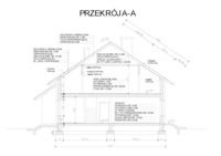 Budownictwo - przekrój a-a  - omówienie