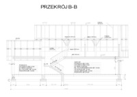 Budownictwo - przekrój b-b  - omówienie