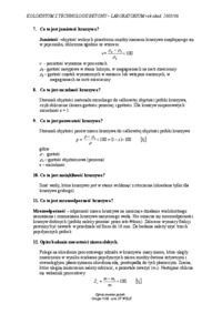 Kolokwium z technologii betonu 