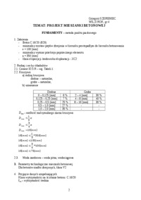 Projekt mieszanki - omówienie