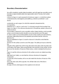 Boundary Characterisation - wykład