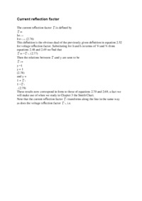 Current reflection factor - opracowanie