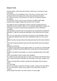 Design of stubs - wykład