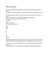 TEM wave solutions - wykład