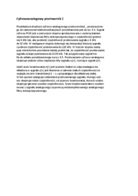 Cyfrowo analogowy przetwornik Σ - wykład