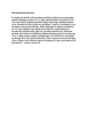 Metoda przesuwania fazy - wykład