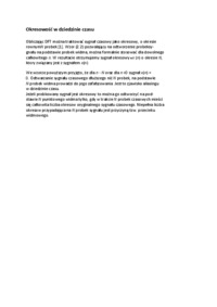 Okresowość w dziedzinie czasu - wykład
