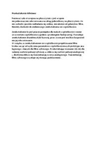 Przekształcenie biliniowe - wykład